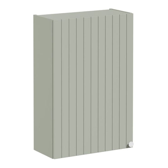 VitrA Root Groove 60cm 1 Door Upper/Wall Unit (LH Hinge) | Matt Retro Green | 69169 - Envy Bathrooms Ltd
