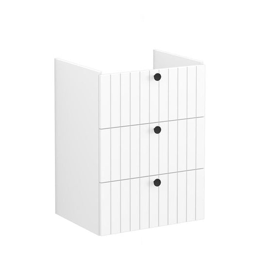 VitrA Root Groove 60cm 3 Drawer Washbasin Unit | Matt White | 69065 - Envy Bathrooms Ltd