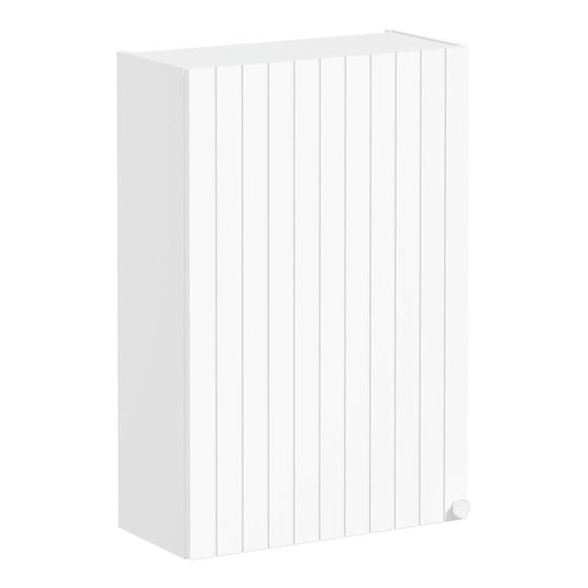 VitrA Root Groove 60cm 1 Door Upper/Wall Unit (LH Hinge) | Matt White | 69163 - Envy Bathrooms Ltd