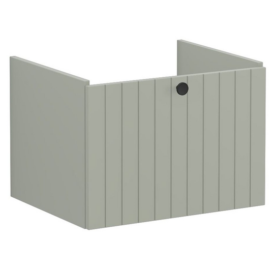 VitrA Root Groove 60cm 1 Drawer Washbasin Unit | Matt Retro Green | 69029 - Envy Bathrooms Ltd