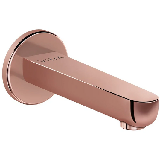 VitrA Root Round Wall Mounted Bath Spout - Soft Copper - A4311129EXP - Envy Bathrooms Ltd