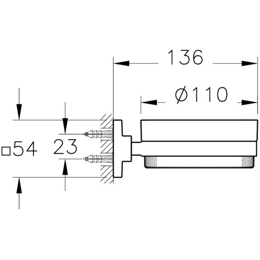 VitrA Root Soap Dish - Matt Black - A4481236 - Envy Bathrooms Ltd