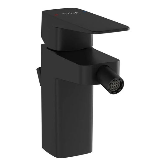 VitrA Root Square Bidet Mixer - Matt Black - A4273636EXP - Envy Bathrooms Ltd