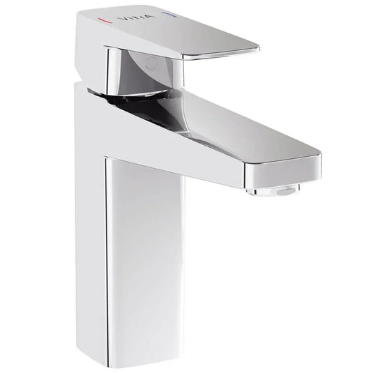 Vitra Root Square Single Lever Basin Mixer Tap - Chrome - Envy Bathrooms Ltd