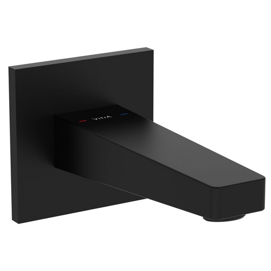 VitrA Root Square Wall Mounted Bath Spout | Matt Black | A4311636EXP - Envy Bathrooms Ltd