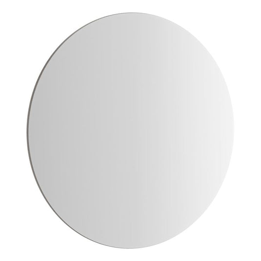 VitrA 995x995mm Round Mirror - Brushed Chrome - 67665 - Envy Bathrooms Ltd