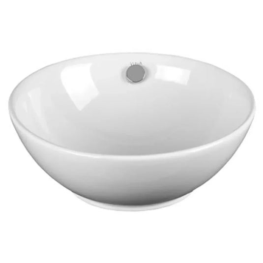 Vitra Round Sit-On Countertop Basin 430mm Wide - 0 Tap Hole - Envy Bathrooms Ltd