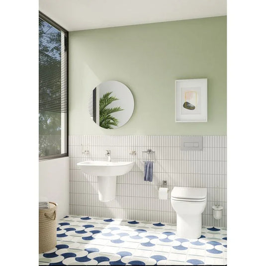 VitrA S20 175x255mm Semi Pedestal Only - White - 5280L003-7201 - Envy Bathrooms Ltd