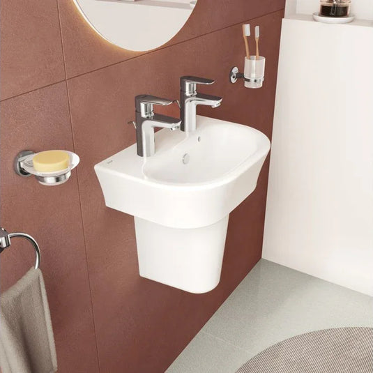 VitrA S20 450x350mm 2TH Basin Only - White - 5500L003-0022 - Envy Bathrooms Ltd