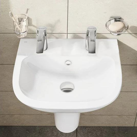 VitrA S20 500x415mm 2TH Basin Only - White - 5501L003-0022 - Envy Bathrooms Ltd