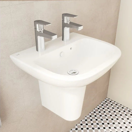 VitrA S20 500x415mm 2TH Basin Only - White - 5501L003-0022 - Envy Bathrooms Ltd