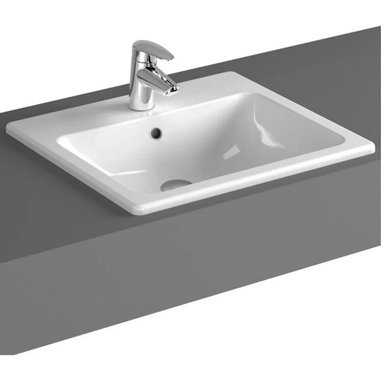 VitrA S20 500x450mm 1TH Countertop/Vessel Washbowl - White - 5464B003-0001 - Envy Bathrooms Ltd