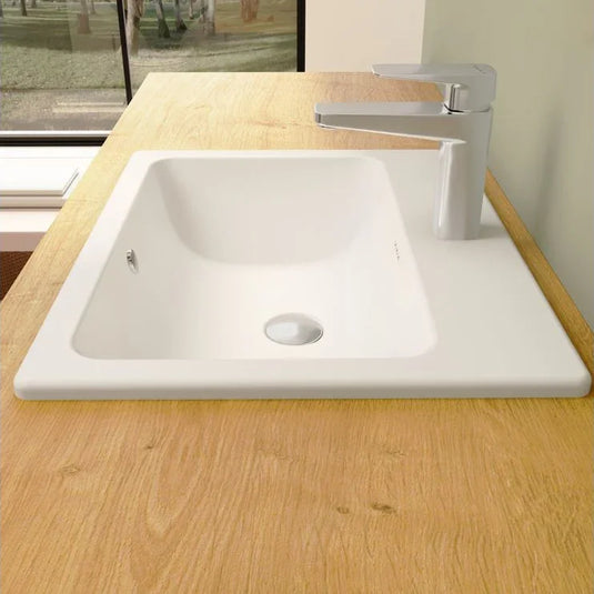 VitrA S20 550x455mm 1TH Countertop/Vessel Washbowl - White - 5465B003-0001 - Envy Bathrooms Ltd