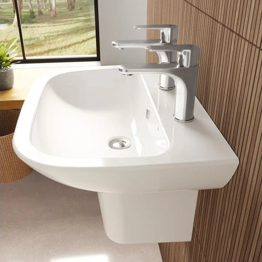 VitrA S20 595x455mm 2TH Basin Only - White - 5503L003-0022 - Envy Bathrooms Ltd