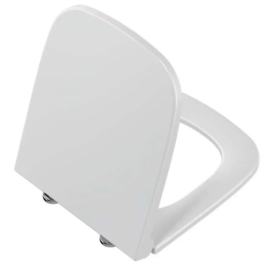 Vitra S20 Square Soft Close Toilet Seat - White - Envy Bathrooms Ltd