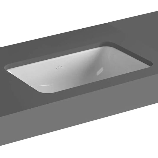 Vitra S20 Square Undermount Countertop Basin - 450mm Wide - 0 Tap Hole - Envy Bathrooms Ltd