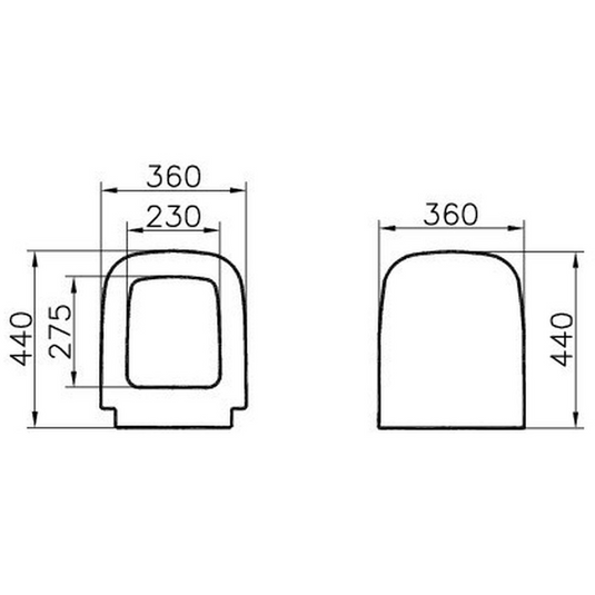 VitrA S20 Toilet Seat - White - 77-003-001 - Envy Bathrooms Ltd