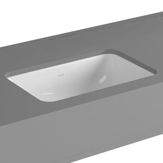 Vitra S20 Undermount Countertop Basin 480mm Wide - 0 Tap Hole - Envy Bathrooms Ltd