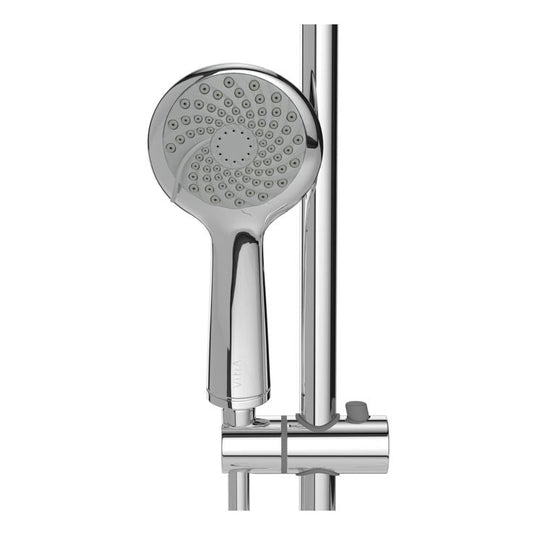 VitrA Samba 3-Function Hand Shower With Slide Rail | Chrome | A45680WSA - Envy Bathrooms Ltd
