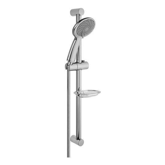VitrA Samba 3-Function Hand Shower With Slide Rail | Chrome | A45680WSA - Envy Bathrooms Ltd