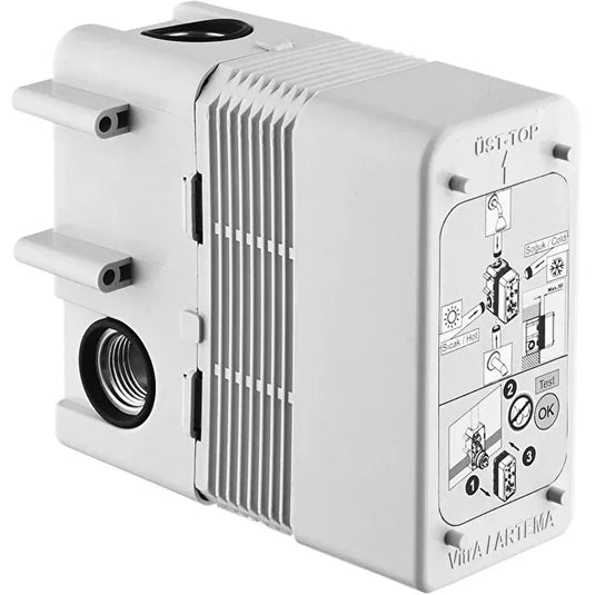 Vitra Sento Manual 2-Outlets Concealed Shower Valve - Chrome - Envy Bathrooms Ltd