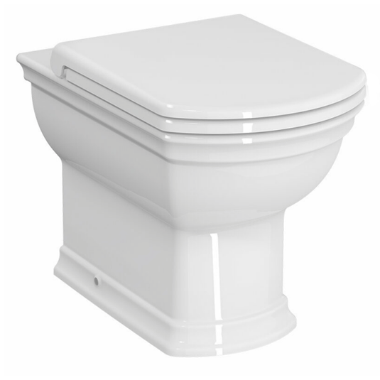 Vitra Serenada Back To Wall Toilet Pan - White - Envy Bathrooms Ltd