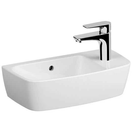 VitrA Shift 500x250mm 1TH Countertop Washbowl (RH) - White - 7070B003-0921 - Envy Bathrooms Ltd