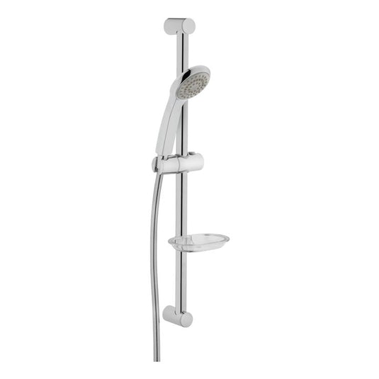 VitrA Solo C Hand Shower With Slide Rail | Chrome | A45676EXP - Envy Bathrooms Ltd