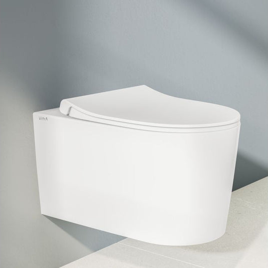 VitrA Sonic Flush Soft Close Slim Toilet Seat - White - 220-003R009 - Envy Bathrooms Ltd