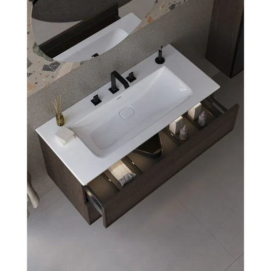 VitrA Suit 3-Hole Basin Mixer - Gloss Black - A4278439 - Envy Bathrooms Ltd