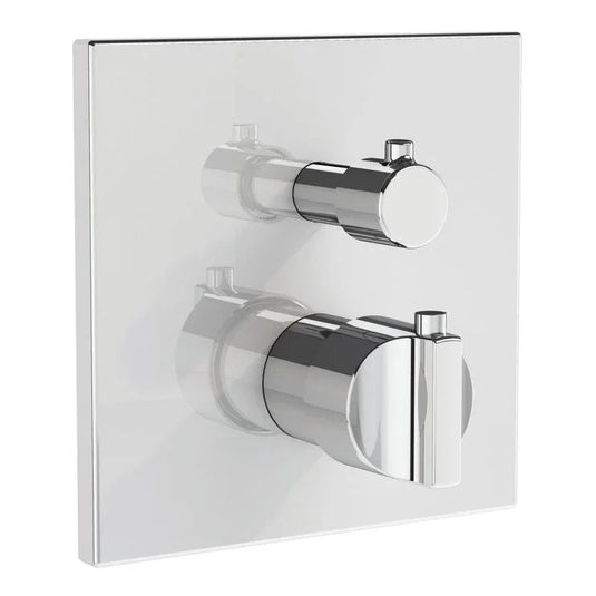 VitrA Suit Integrated Thermostatic Bath/Shower Mixer - Chrome - A42874 - Envy Bathrooms Ltd