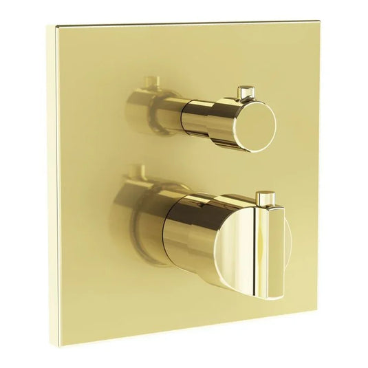 VitrA Suit Integrated Thermostatic Bath/Shower Mixer - Soft Gold - A4287474 - Envy Bathrooms Ltd