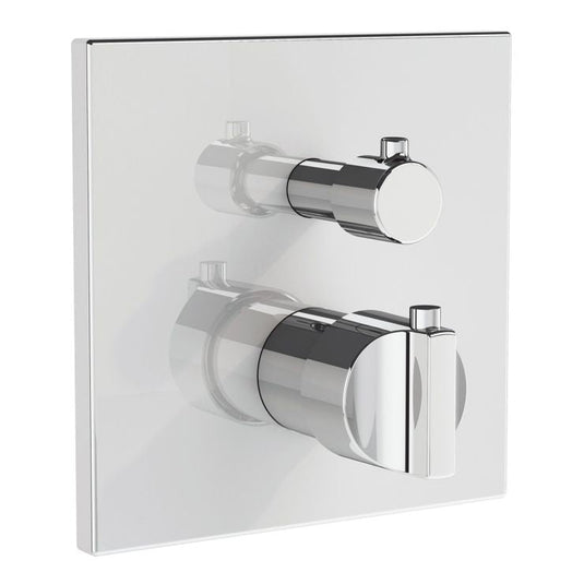 VitrA Suit Integrated Thermostatic Shower Mixer | Chrome | A42873 - Envy Bathrooms Ltd