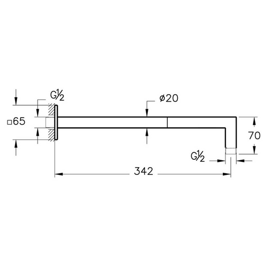 VitrA Suit Wall Mounted 90° Connection Pipe | Soft Copper | A4575329 - Envy Bathrooms Ltd