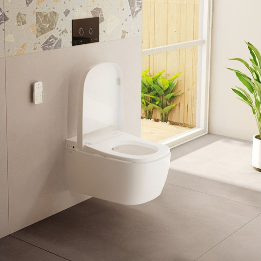 VitrA V-Care Comfort Rimless Shower Toilet - White - 5674B003-6104 - Envy Bathrooms Ltd
