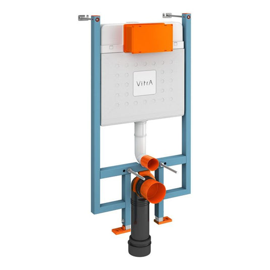 VitrA V-Fix Core WH 8cm 3/6L WC Frame & Cistern - 738-5800-01 - Envy Bathrooms Ltd