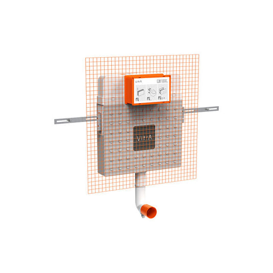 VitrA V-Fix Prime Back to Wall 8cm 2.5/4L Concealed Cistern - 768-1740-02 - Envy Bathrooms Ltd