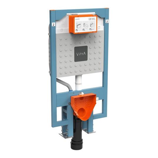 VitrA V-Fix Prime WH WC Frame & 8cm 2.5/4L Cistern (Floor Fix & Electric Connection) - 768-4800-02 - Envy Bathrooms Ltd