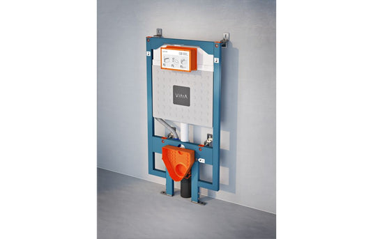 VitrA V-Fix Prime WH WC Frame & 8cm 3/6L Cistern (Floor/Wall Fix & Electric Connection) - 768-5800-01 - Envy Bathrooms Ltd