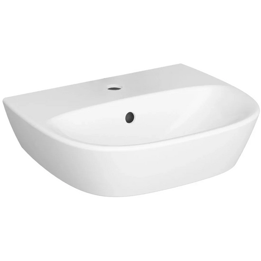 VitrA Zentrum 445x360mm 1TH Basin w/Overflow - White - 7278L003-0001 - Envy Bathrooms Ltd