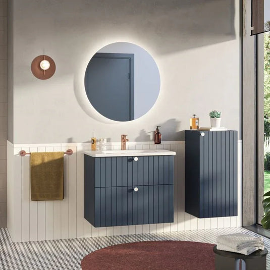 VitrA Zentrum 805x470mm 1TH Vanity Basin w/Overflow - White - 7793B003-0001 - Envy Bathrooms Ltd