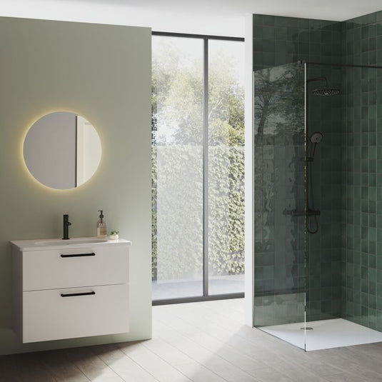 VitrA Zentrum 80cm 2 Drawer W/H Washbasin Unit | High Gloss White | 66307 - Envy Bathrooms Ltd