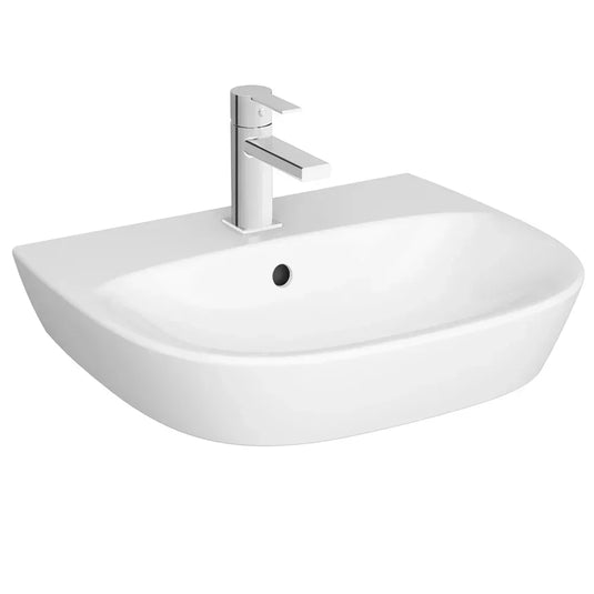 Vitra Zentrum Wall Hung Basin 450mm Wide - 1 Tap Hole - Envy Bathrooms Ltd