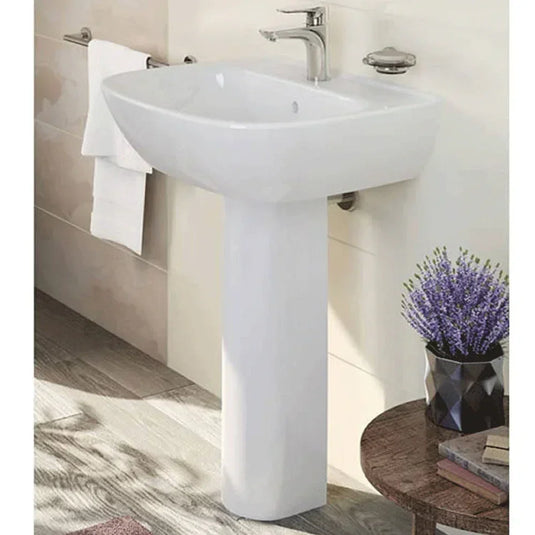 Vitra Zentrum Wall Hung Basin 550mm Wide - 1 Tap Hole - Envy Bathrooms Ltd