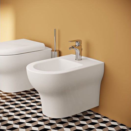 VitrA Zentrum Wall Hung Bidet - White - 7788L003-0288 - Envy Bathrooms Ltd