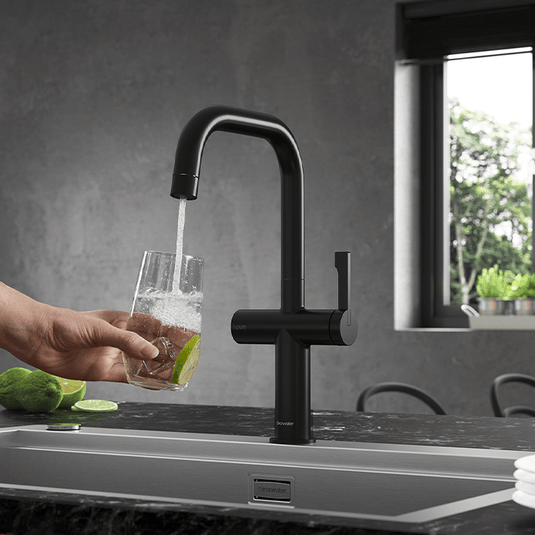 Clearwater Mariner Filtered Water Kitchen Sink Mixer Tap - Matt Black - MAL10MB