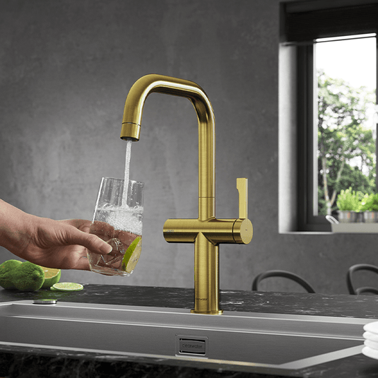 Clearwater Mariner Filtered Water Kitchen Sink Mixer Tap - Brushed Brass - MAL10BB