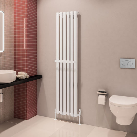 Eastbrook Tunstall V 420mm Towel Hanger Matt White | 101.0032