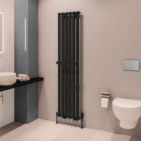 Eastbrook Tunstall V 420mm Towel Hanger Matt Black | 101.0034
