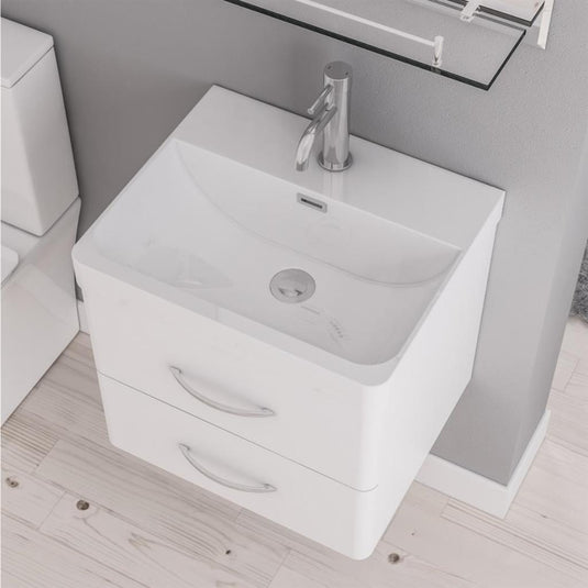 Eastbrook Cavone 60x43cm Ceramic Basin 1TH Gloss White | 103.002